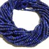 This listing is for the 2 strands of Lapis Lazuli Micro Faceted Roundell in size of 3 - 3.5 mm approx,,Length: 14 inch